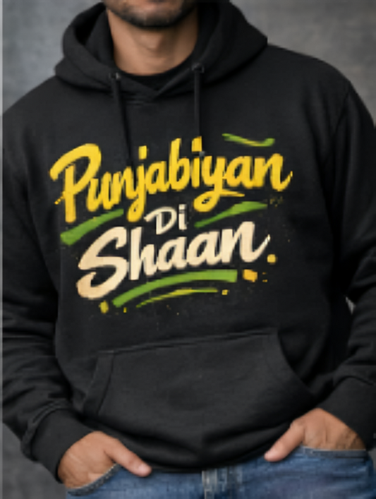 Punjabi Pride Graphic Hoodie for Men